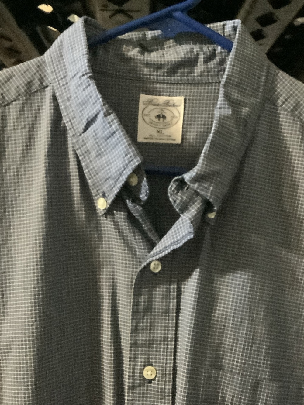 Brooks Brothers Blue Micro-Check Button-Down Shirt